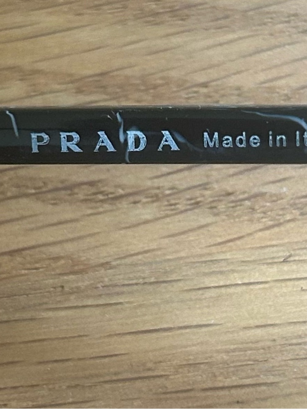 Prada Black Marble Pattern Oversized Women's Sunglasses - Picture 7 of 7